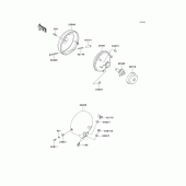 Схема вузла: Headlight(s)(vn800-a6) для Kawasaki VN800 Vulcan 800