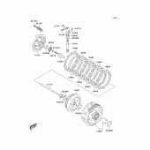 Схема вузла: Зчеплення для Kawasaki KLX125 KLX125L