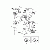 Схема узла: Топливный бак для Kawasaki ZX636 Ninja ZX-6R ABS