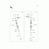 Схема вузла: Клапан для Kawasaki KX450 KX450F