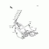 Схема вузла: Рама для Kawasaki ZR250 Balius-II