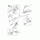 Схема вузла: Кермо для Kawasaki BN125 Eliminator