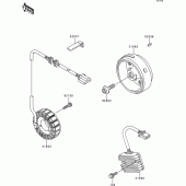 Схема узла: Генератор для Kawasaki BJ250 Estrella RS