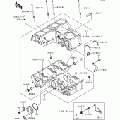 Схема вузла: Картер двигуна для Kawasaki ZR750 Zephyr