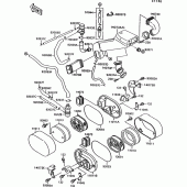 Схема вузла: Air cleaner(1/2) для Kawasaki VN1500 VN-15