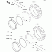 Схема вузла: Шини для Kawasaki VN800 Vulcan 800 Classic