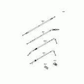 Схема вузла: Троси для Kawasaki ZR800 Z800 ABS