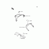 Схема узла: Информационные наклейки для Kawasaki ZX1000 Ninja ZX-10R