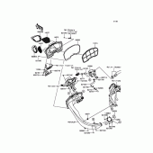 Схема вузла: Повітряний фільтр для Kawasaki ZX1000 Ninja H2R
