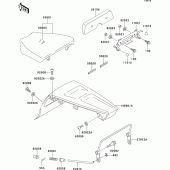 Схема вузла: Сидіння для Kawasaki ZX750 ZXR750R