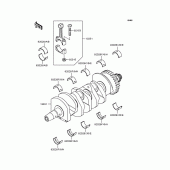Схема вузла: Колінчастий вал для Kawasaki ZX636 Ninja ZX-6R