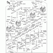 Схема узла: Карбюратор(1/4) для Kawasaki ZX900 GPZ900R