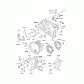 Схема узла: Engine cover(s)(1/2) для Kawasaki KL650 KLR650