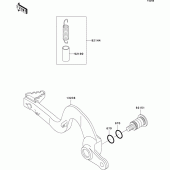 Схема узла: Лапка тормоза для Kawasaki KX125