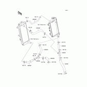 Схема узла: Water pipe для Kawasaki KX450 KX450F