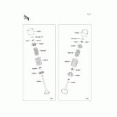 Схема вузла: Рокер & Клапан для Kawasaki KLX250 D-Tracker X