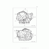 Схема вузла: Болти картера двигуна для Kawasaki VN900 Vulcan 900 Classic LT