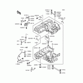 Схема вузла: Картер двигуна для Kawasaki ZR1100 Zephyr 1100
