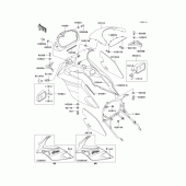 Схема узла: Cowling(ex500-d5) для Kawasaki EX500 GPZ500S