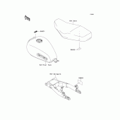 Схема вузла: Інформаційні наклейки для Kawasaki EJ800 W800