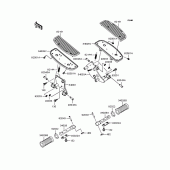 Схема вузла: Підніжки для Kawasaki VN400 Vulcan Drifter