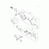 Схема узла: Taillight(s) для Kawasaki KLE500