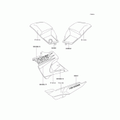 Схема вузла: Decals(violet)(kle500-a4) для Kawasaki KLE500