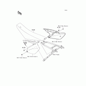 Схема вузла: Сидіння для Kawasaki KX250/ KX252 KX250F