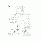 Схема вузла: Паливний бак для Kawasaki KLX650 KLX650