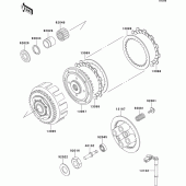 Схема вузла: Зчеплення для Kawasaki EX250 ZZR250