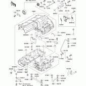 Схема узла: Картер двигателя (1/2) для Kawasaki ZR1100 ZRX1100-II