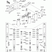 Схема узла: Вилка передней оси для Kawasaki VN1600 VN1600 Classic