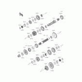 Схема вузла: Трансмісія (CDF) для Kawasaki ER250 Z250