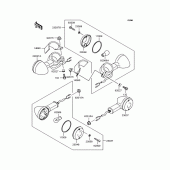 Схема вузла: Поворотники для Kawasaki VN400 Vulcan II
