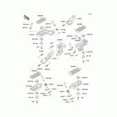 Схема вузла: Підніжки для Kawasaki ZG1000 Concours