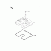 Схема узла: Клапанная крышка для Kawasaki KLX250 KLX250S