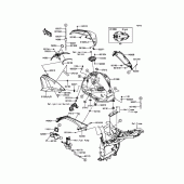 Схема вузла: Паливний бак для Kawasaki ZR800 Z800 ABS