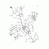 Схема узла: Engine cover(s)(1/2) для Kawasaki KX85 KX85