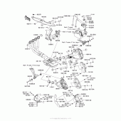 Схема узла: Выхлопная система для Kawasaki ZX1000 Ninja 1000 ABS