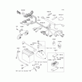Схема вузла: Електроустаткування для Kawasaki VN1500 Vulcan 1500 Classic FI