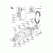 Схема узла: Коленчатый вал для Kawasaki ZR1200 ZRX1200S