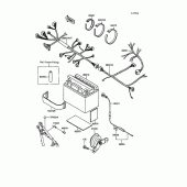 Схема узла: Electrical equipment для Kawasaki KL250 KLR250