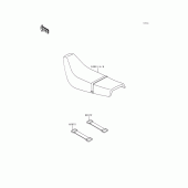 Схема вузла: Сидіння для Kawasaki KMX125