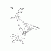 Схема узла: Рама для Kawasaki KL250 KL250 Super Sherpa
