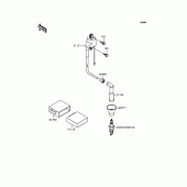 Схема вузла: Котушка запалювання для Kawasaki KL250 KL250 Super Sherpa