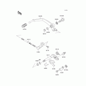 Схема вузла: Перемикач передач для Kawasaki VN800 Vulcan 800 Classic