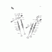 Схема узла: Клапан(ы) для Kawasaki EN500 Vulcan 500 LTD