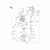 Схема вузла: Карбюратор для Kawasaki KX500