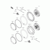 Схема вузла: Шини для Kawasaki KX125