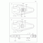 Схема узла: Информационные наклейки для Kawasaki KX100